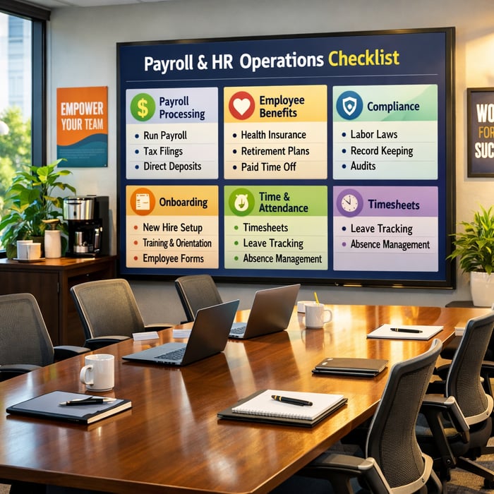 Payroll & HR Operations Checklist for Employers