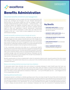 benefits admin excelforce