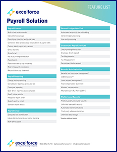 payroll feature list