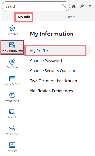 Personal Information Update 3