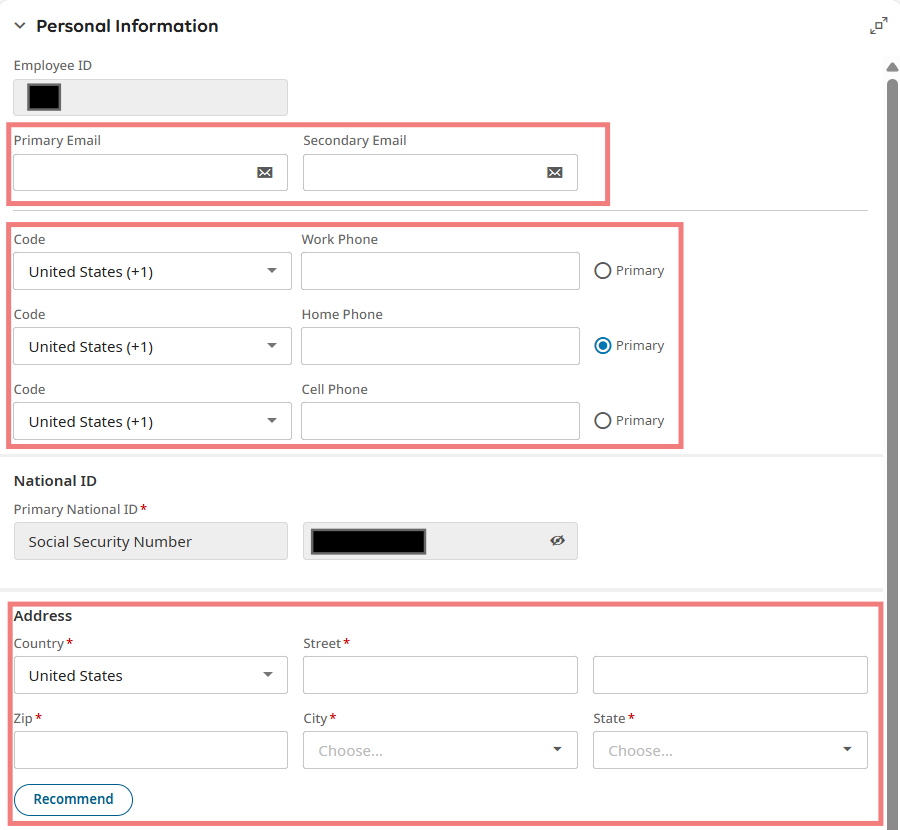 Personal Information Updates 2