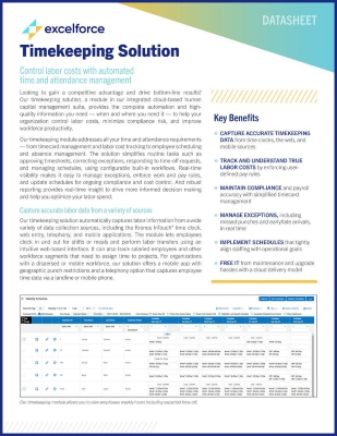 Time & Labor Solution Guide | Excelforce